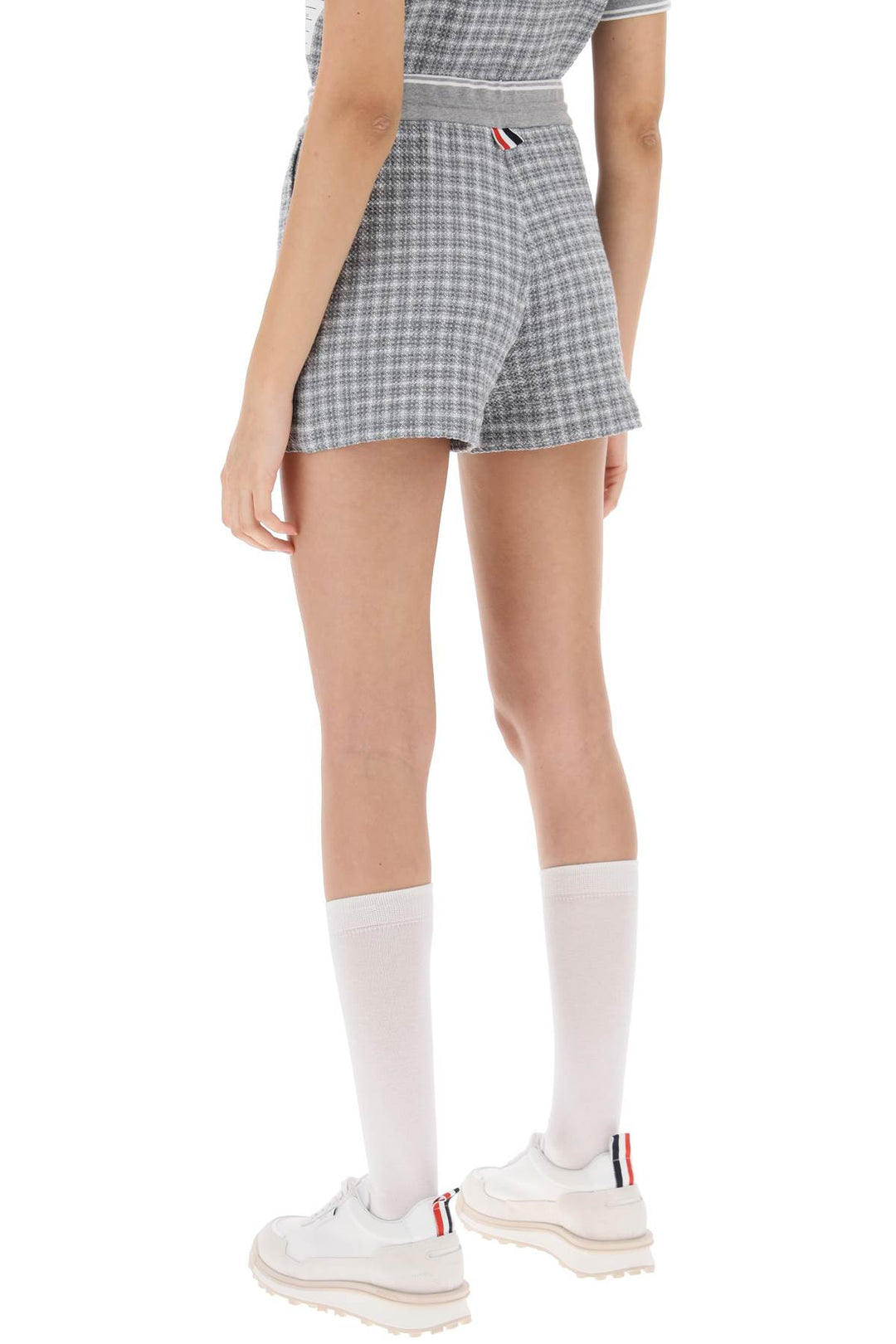 Check Tweed Sweatshorts - Thom Browne - Women