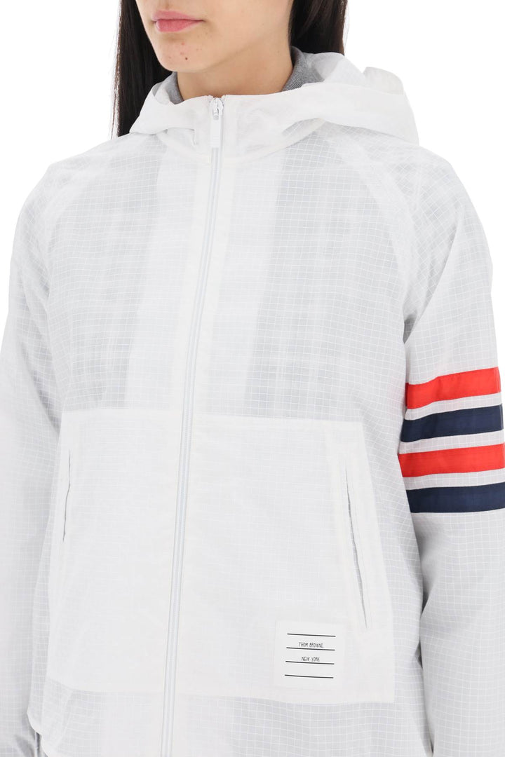 4 Bar Jacket In Ripstop - Thom Browne - Women