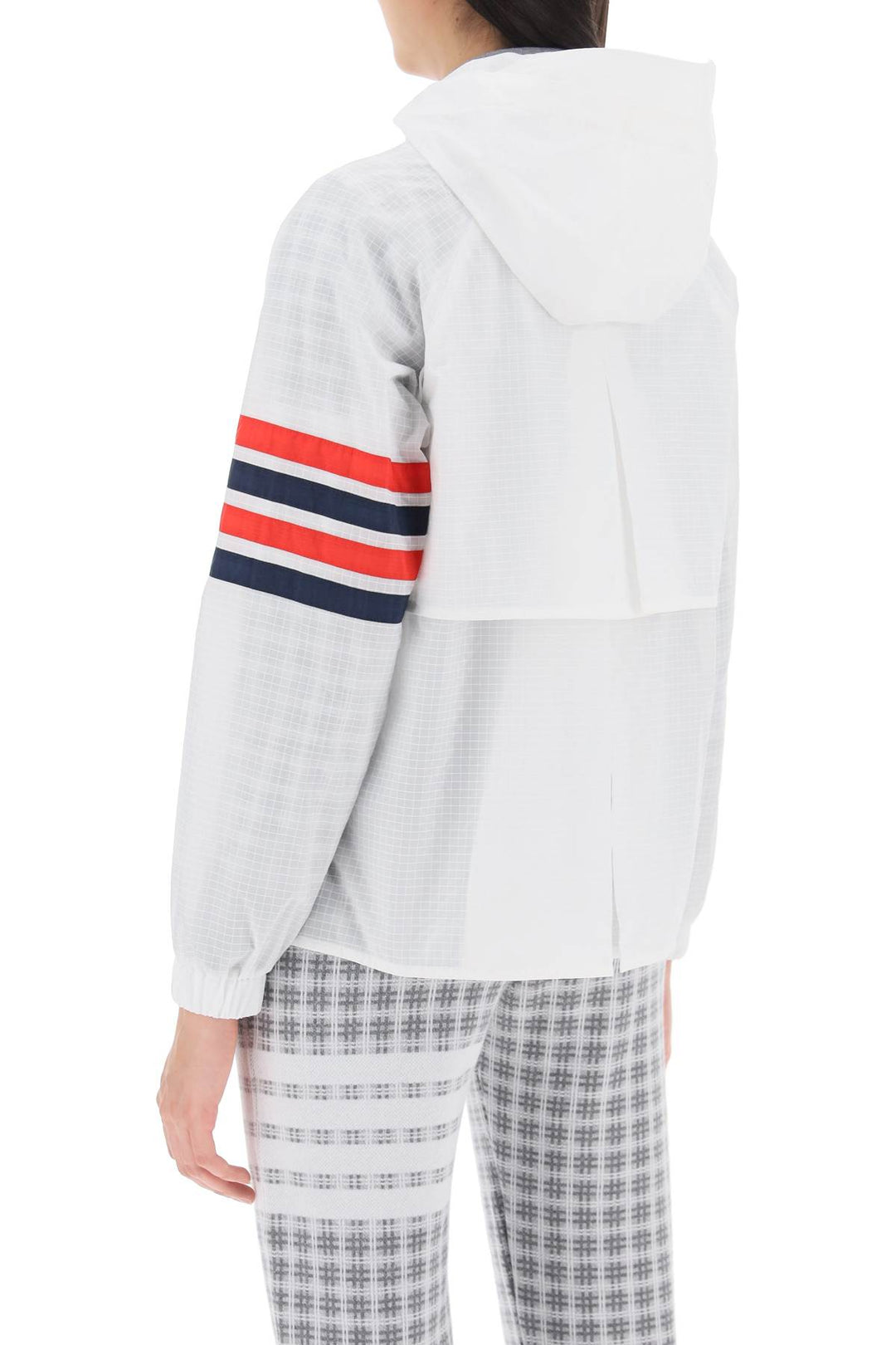 4 Bar Jacket In Ripstop - Thom Browne - Women