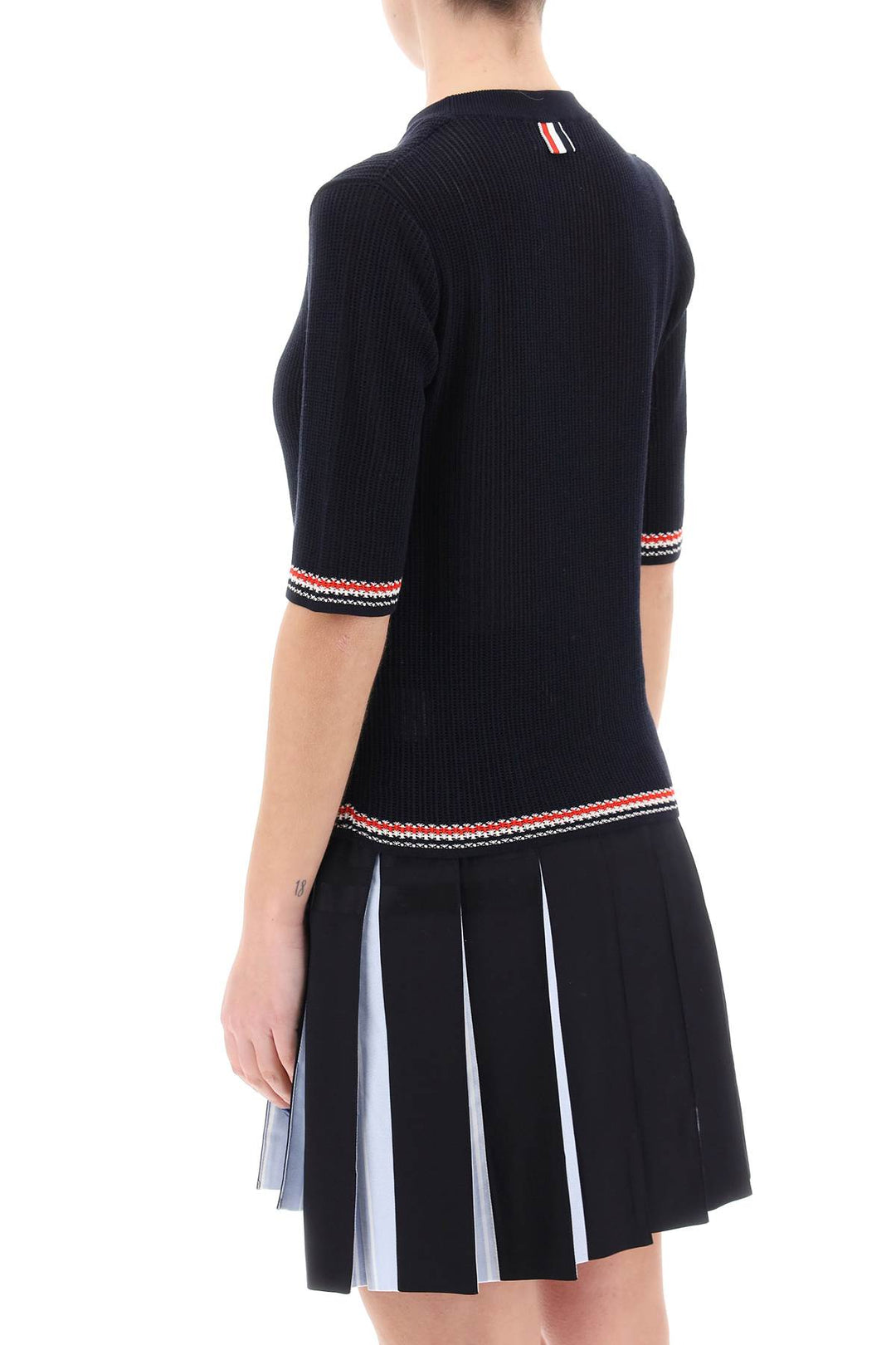 Pointelle Knit T Shirt - Thom Browne - Women