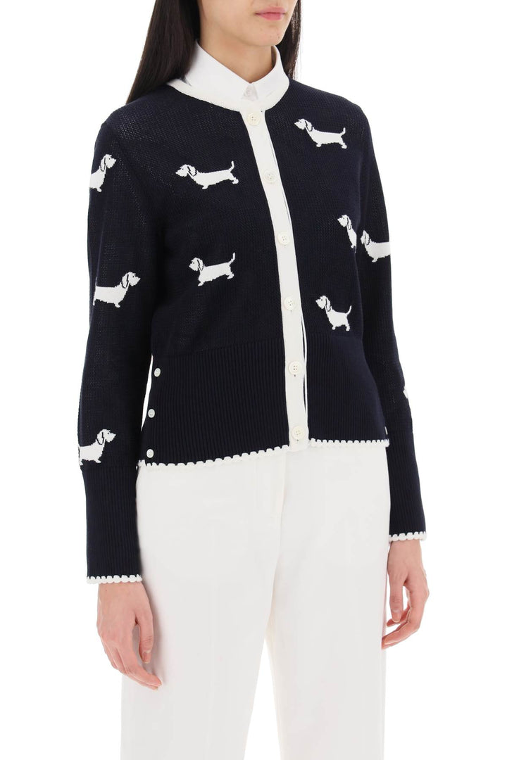 Hector Cardigan In Pointelle Knit - Thom Browne - Women