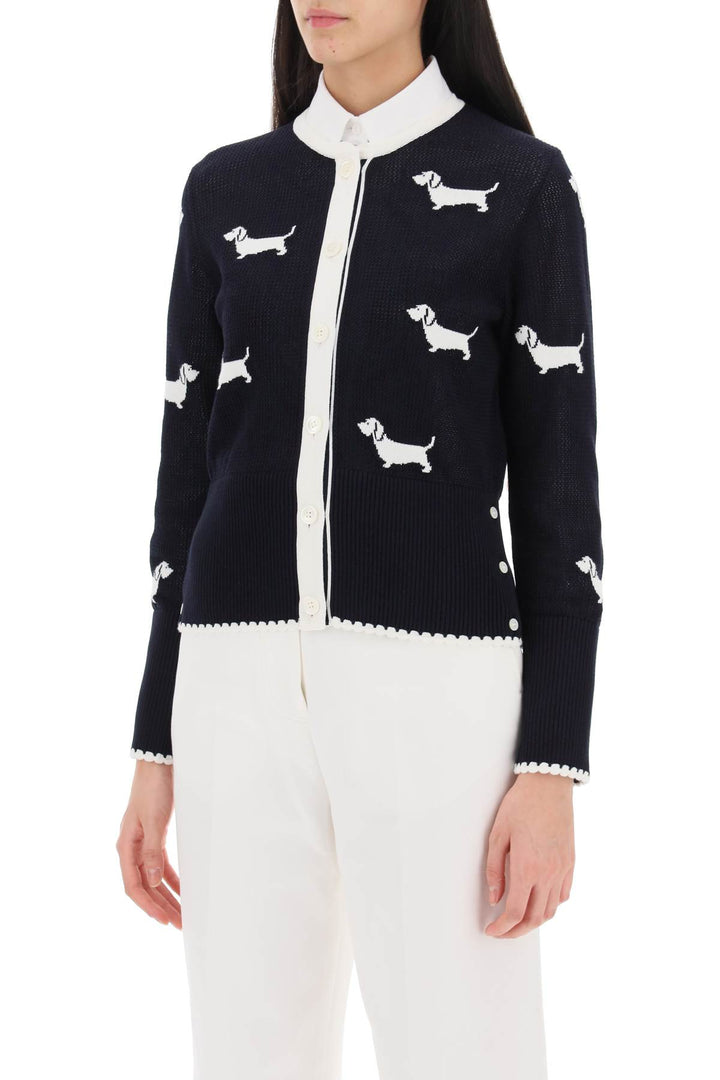 Hector Cardigan In Pointelle Knit - Thom Browne - Women