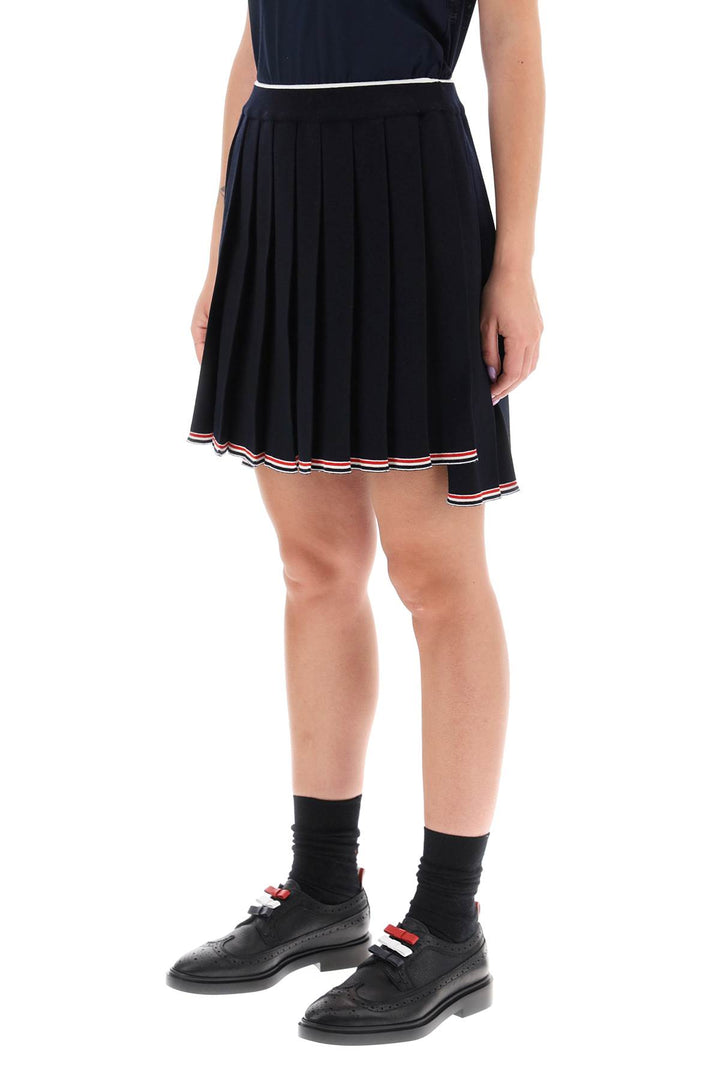 Knitted Pleated Mini Skirt - Thom Browne - Women