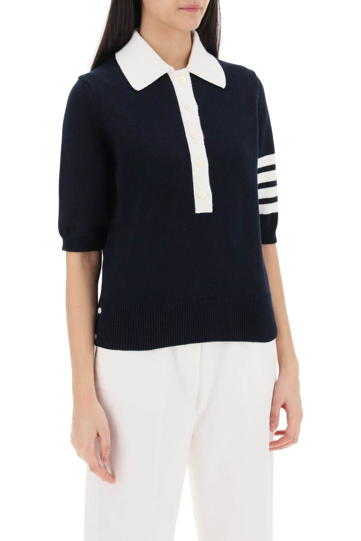 Hector Knitted Polo Shirt - Thom Browne - Women