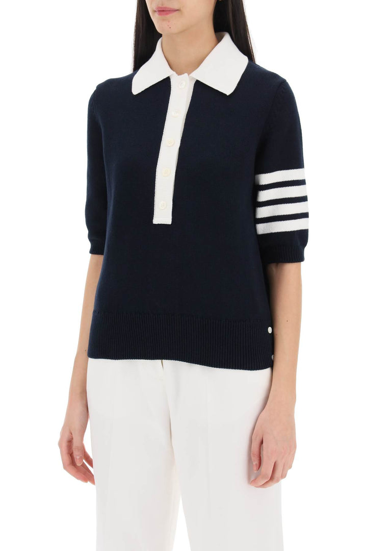 Hector Knitted Polo Shirt - Thom Browne - Women