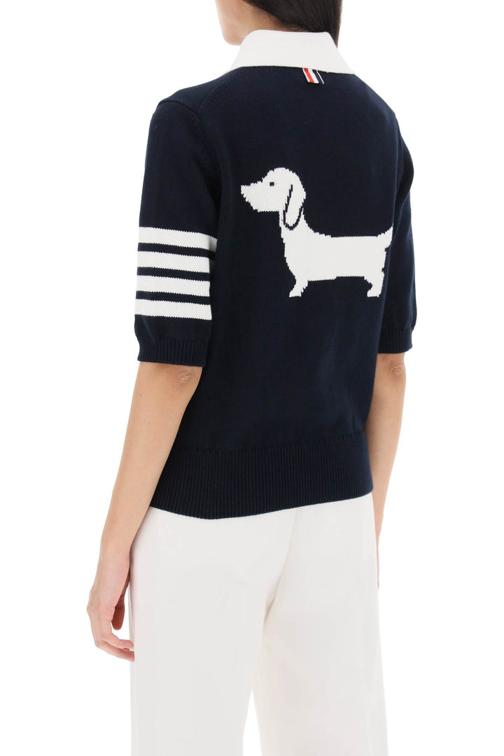 Hector Knitted Polo Shirt - Thom Browne - Women