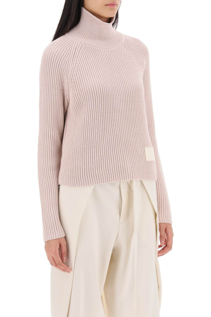 English Rib Funnel Neck Sweater - Ami Paris - Women