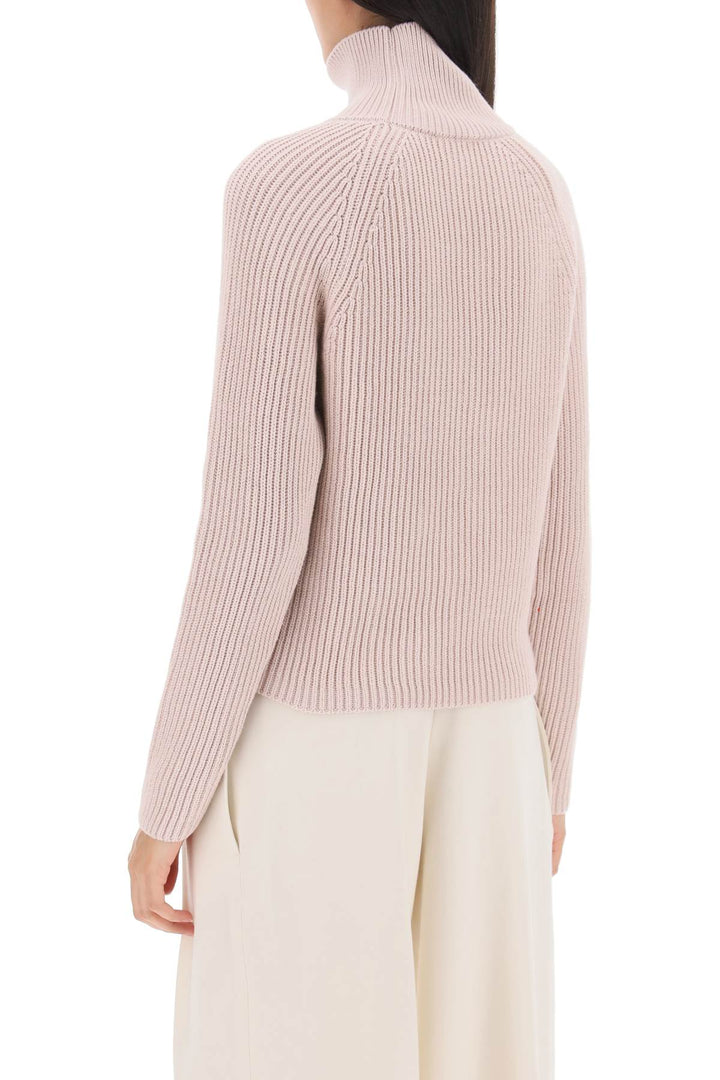 English Rib Funnel Neck Sweater - Ami Paris - Women