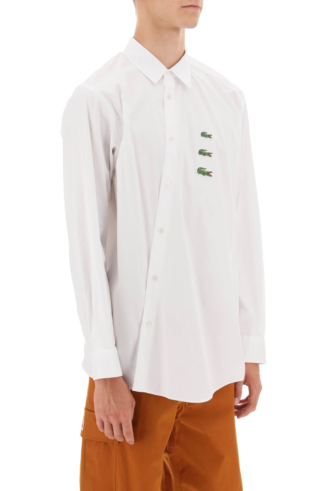 X Lacoste Bias Cut Shirt - Comme Des Garçons Shirt - Men