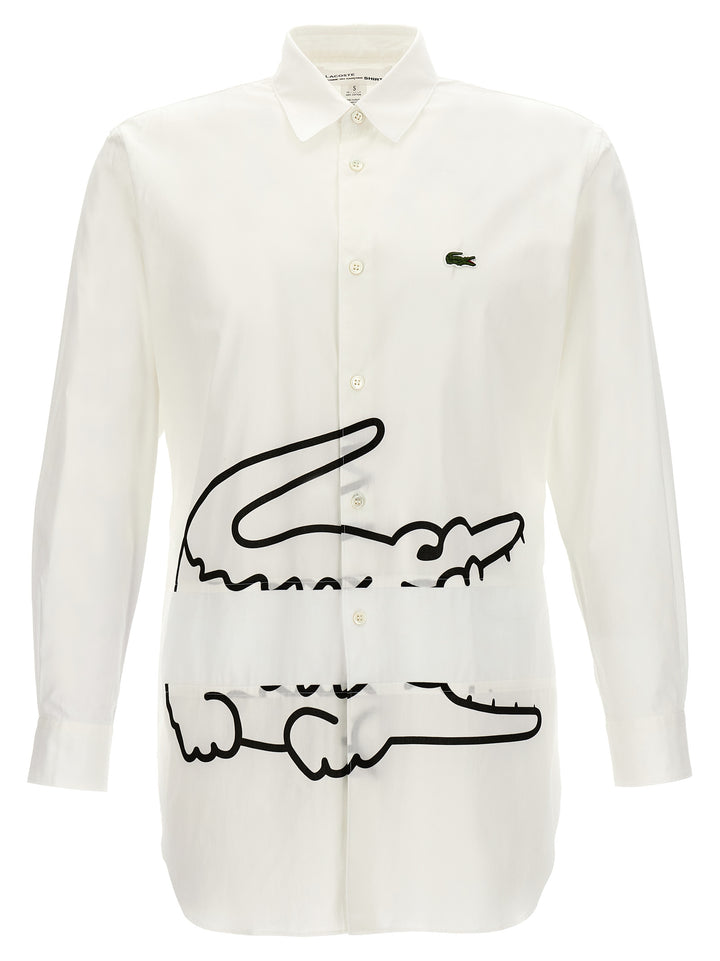 Comme Des GarçOns Shirt X Lacoste Shirt Shirt, Blouse White/Black