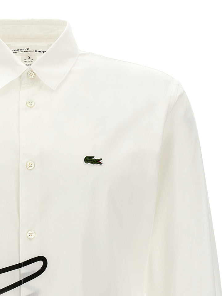 Comme Des GarçOns Shirt X Lacoste Shirt Shirt, Blouse White/Black