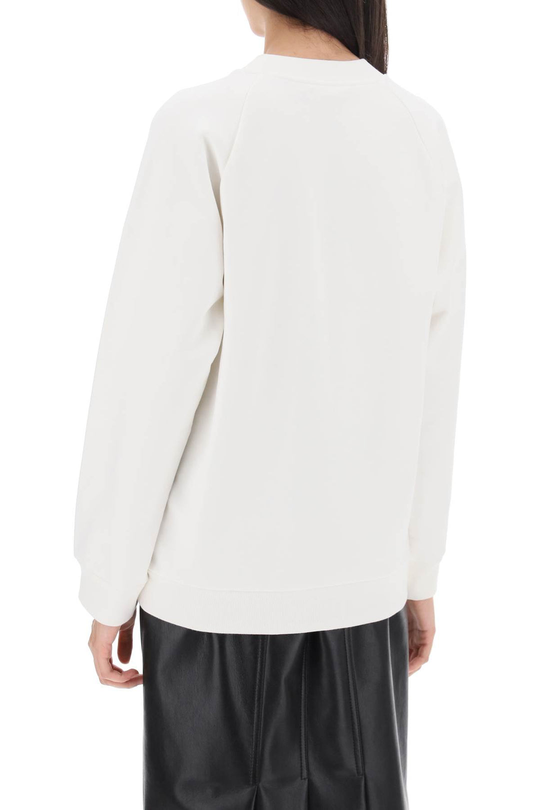 Crew Neck Sweatshirt With Logo Print - Marni - Women