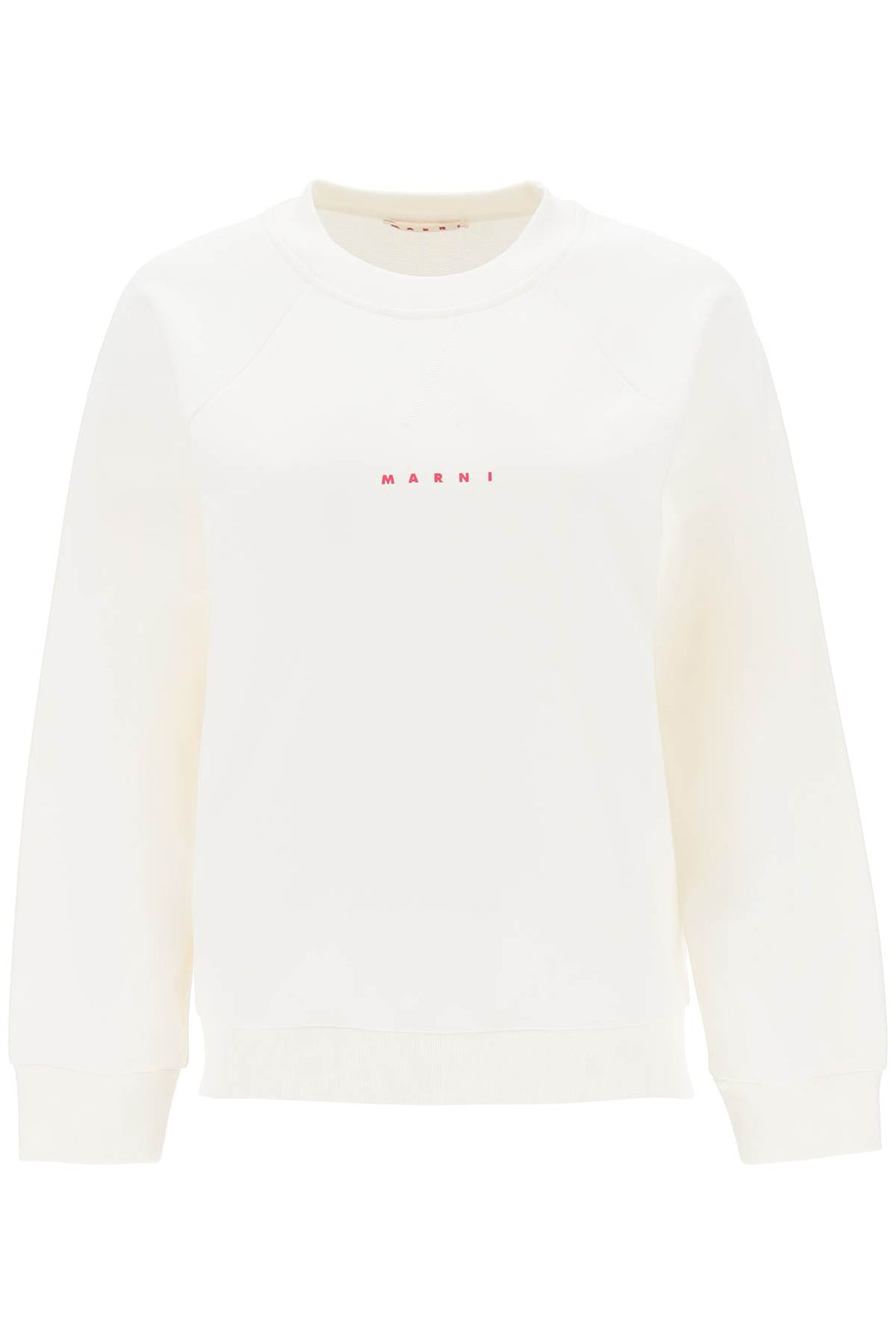 Crew Neck Sweatshirt With Logo Print - Marni - Women