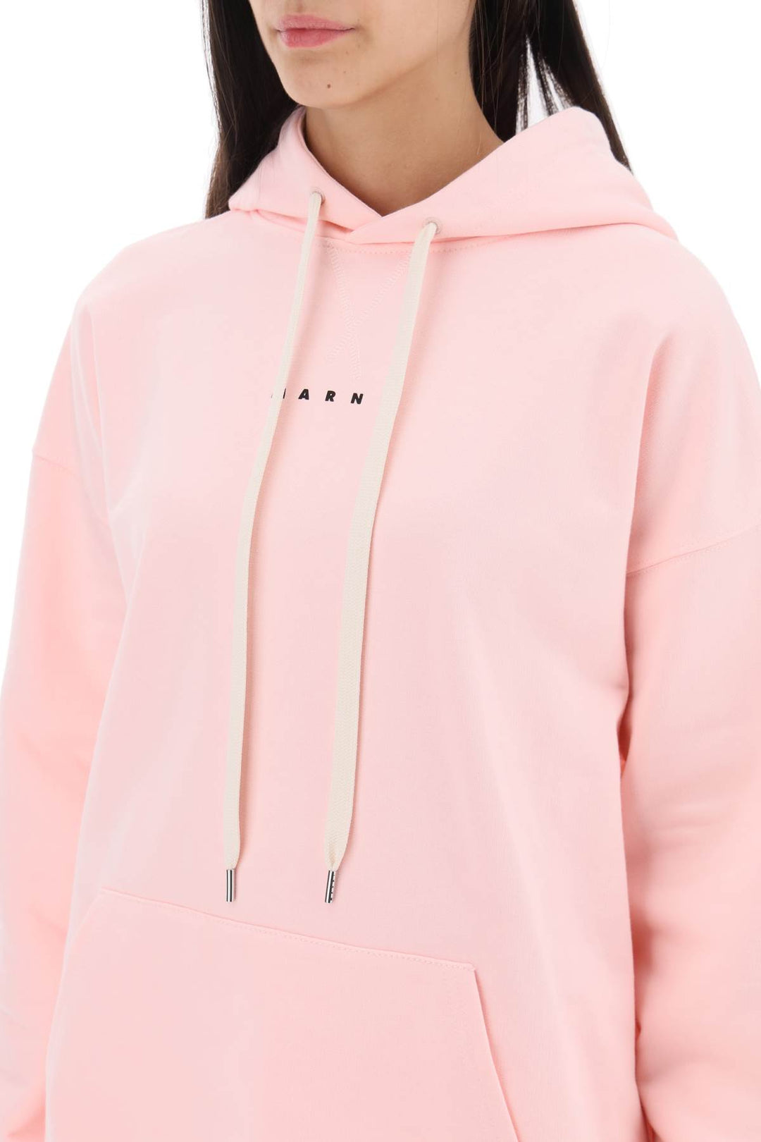 Hoodie With Logo Print - Marni - Women