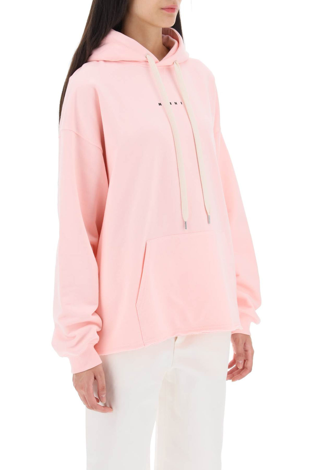 Hoodie With Logo Print - Marni - Women