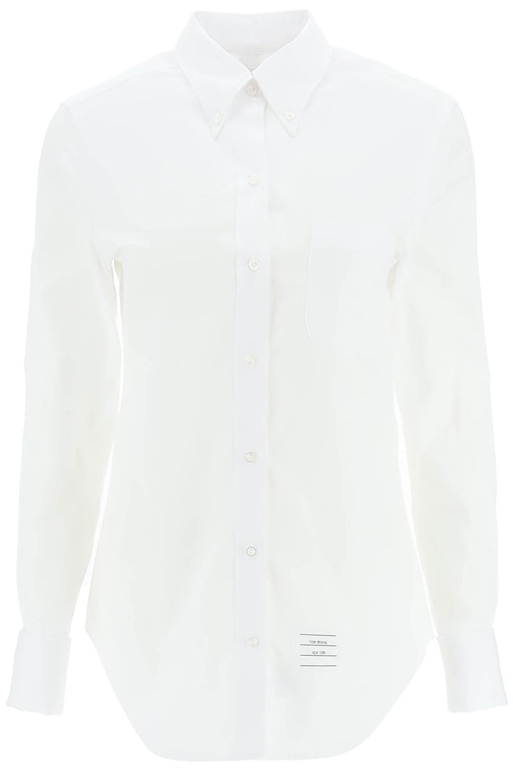 Camicia Classica In Popeline Di Cotone - Thom Browne - Women