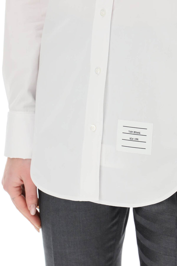 Camicia Classica In Popeline Di Cotone - Thom Browne - Women