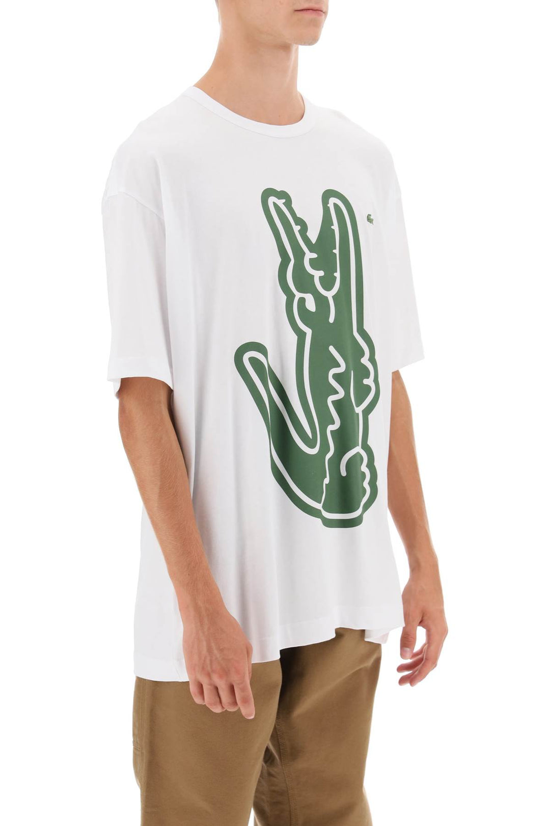 X Lacoste Crocodile Print T Shirt - Comme Des Garçons Shirt - Men