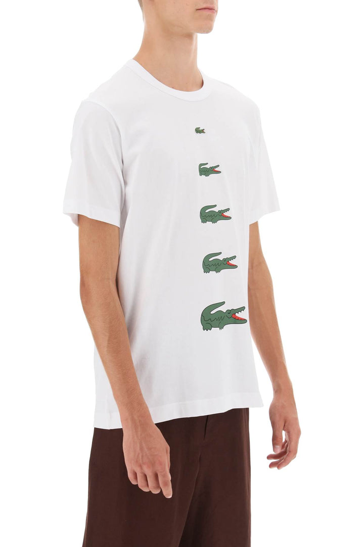 X Lacoste Crocodile Print T Shirt - Comme Des Garçons Shirt - Men