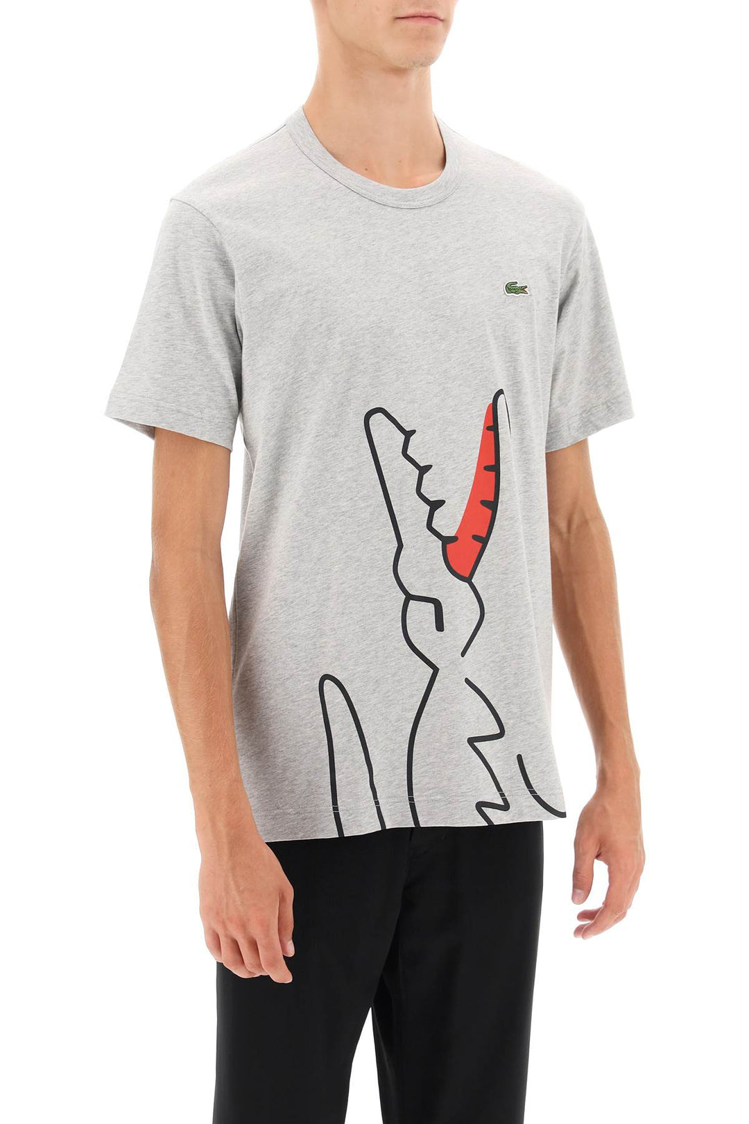 X Lacoste T Shirt With Graphic Print - Comme Des Garçons Shirt - Men