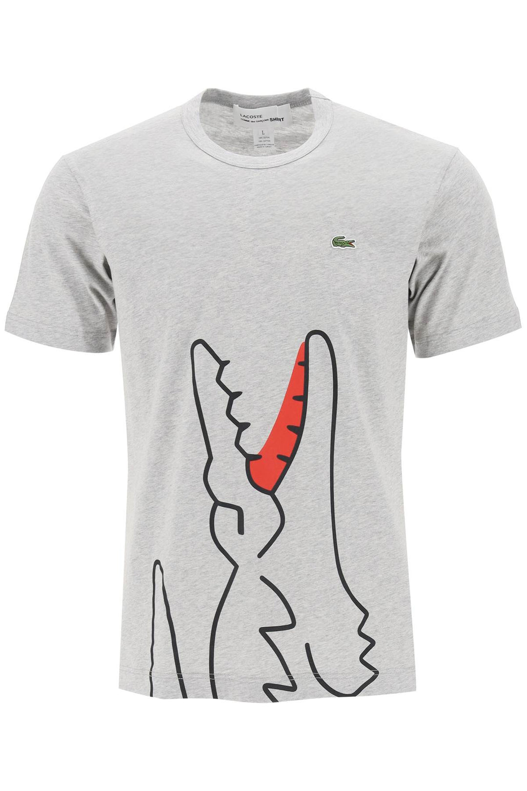 X Lacoste T Shirt With Graphic Print - Comme Des Garçons Shirt - Men