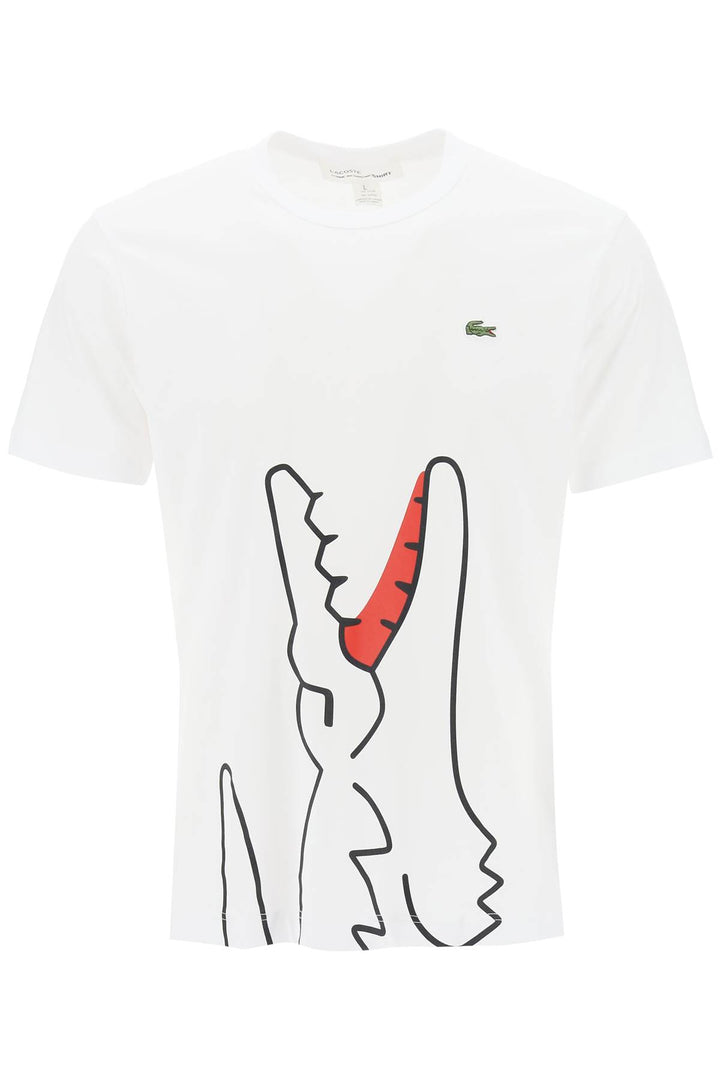 X Lacoste T Shirt With Graphic Print - Comme Des Garçons Shirt - Men