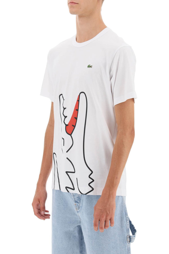 X Lacoste T Shirt With Graphic Print - Comme Des Garçons Shirt - Men