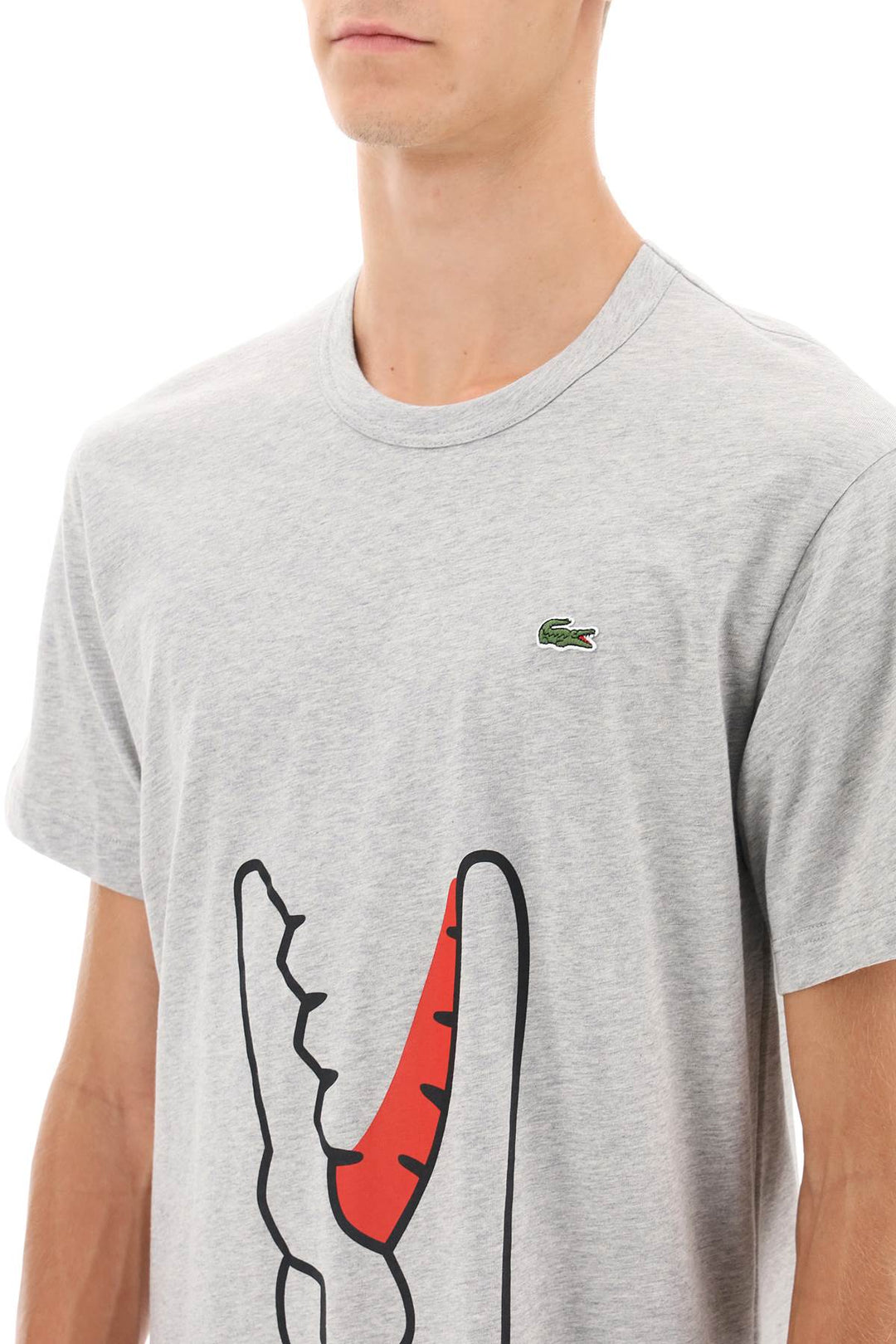 X Lacoste T Shirt With Graphic Print - Comme Des Garçons Shirt - Men