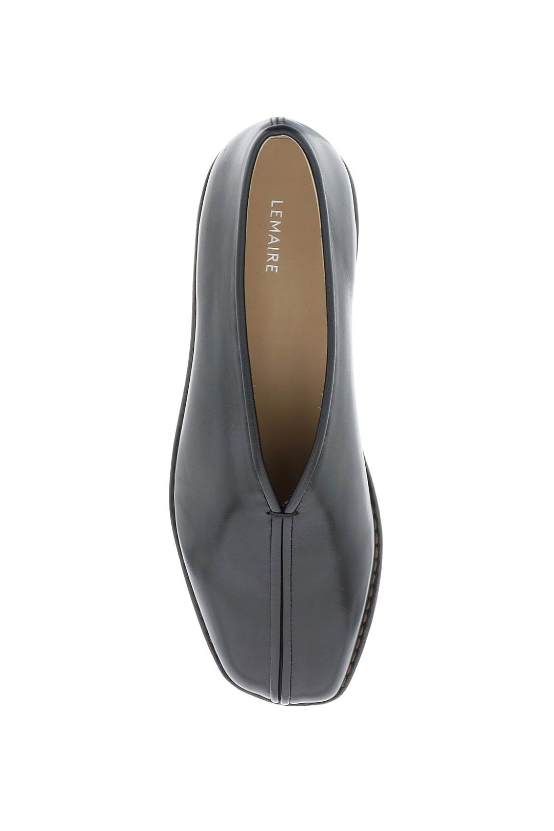 Shiny Nappa Leather Slip Ons - Lemaire - Women