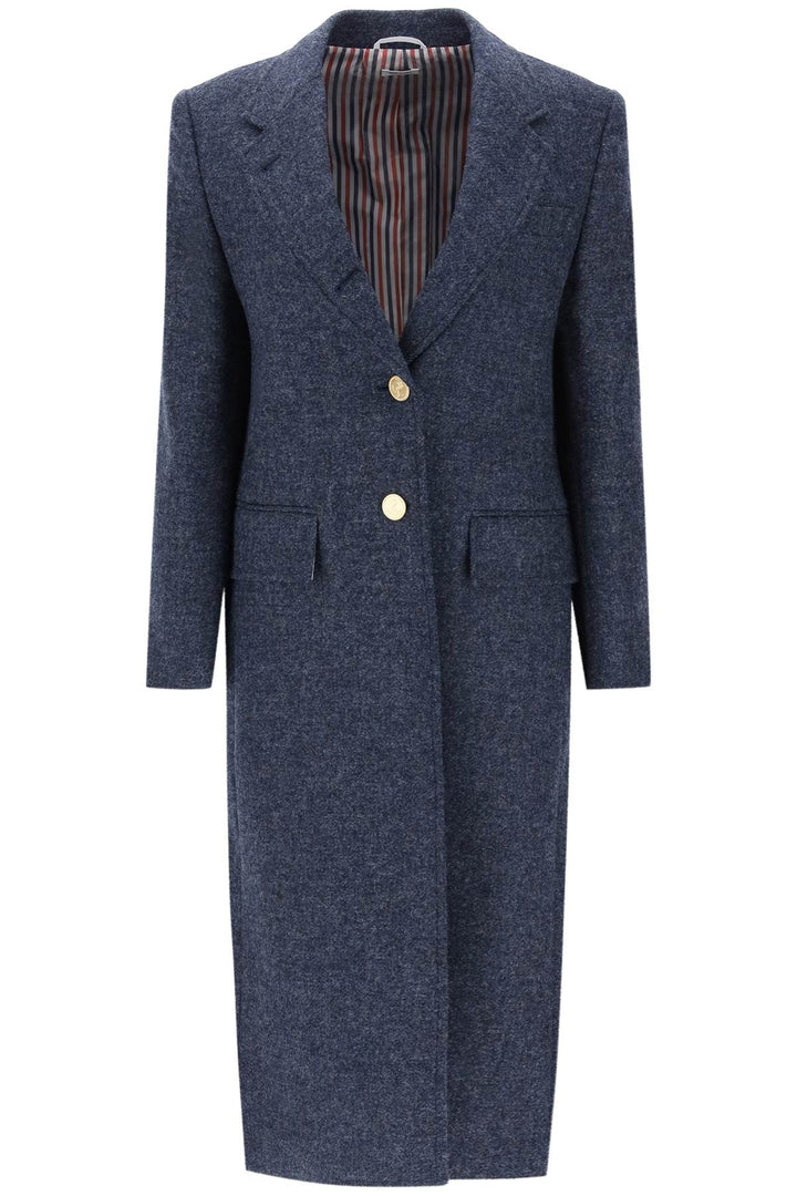 Single Breasted Coat In Wool - Thom Browne - Women