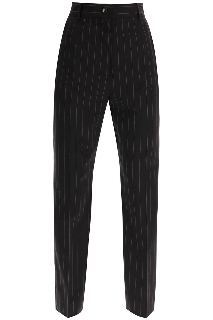 Pinstriped Wool Pants - Dolce & Gabbana - Women