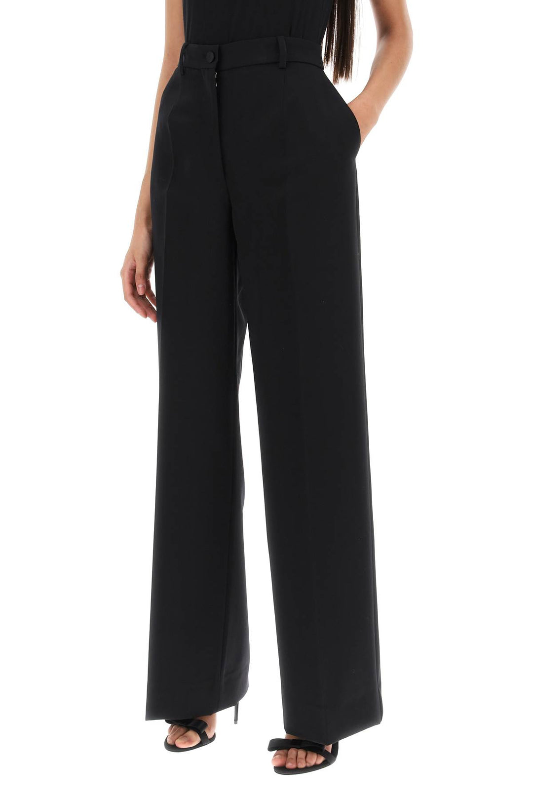 Wide Leg Tailoring Pants - Dolce & Gabbana - Women