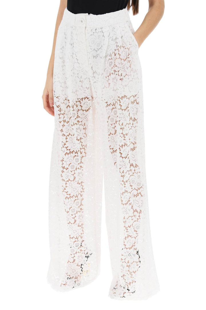 Pajama Pants In Cordonnet Lace - Dolce & Gabbana - Women