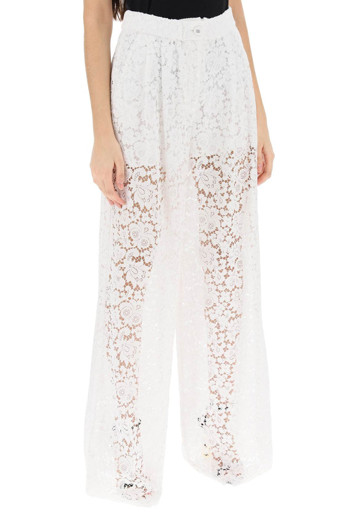 Pajama Pants In Cordonnet Lace - Dolce & Gabbana - Women