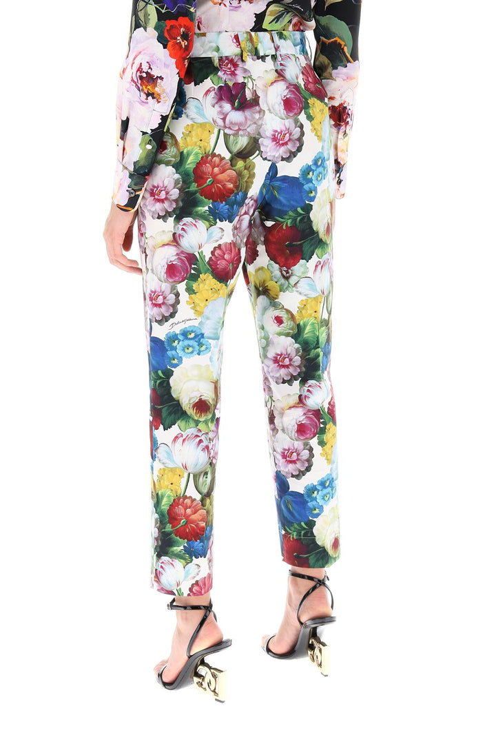 Nocturnal Flower Cigarette Pants - Dolce & Gabbana - Women