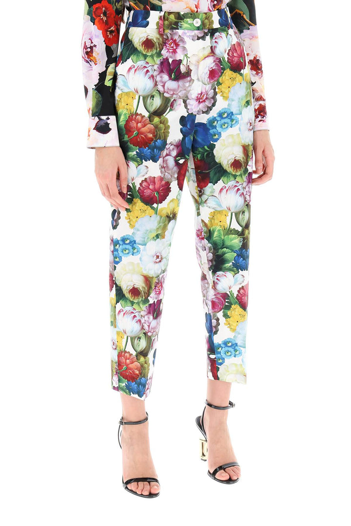 Nocturnal Flower Cigarette Pants - Dolce & Gabbana - Women