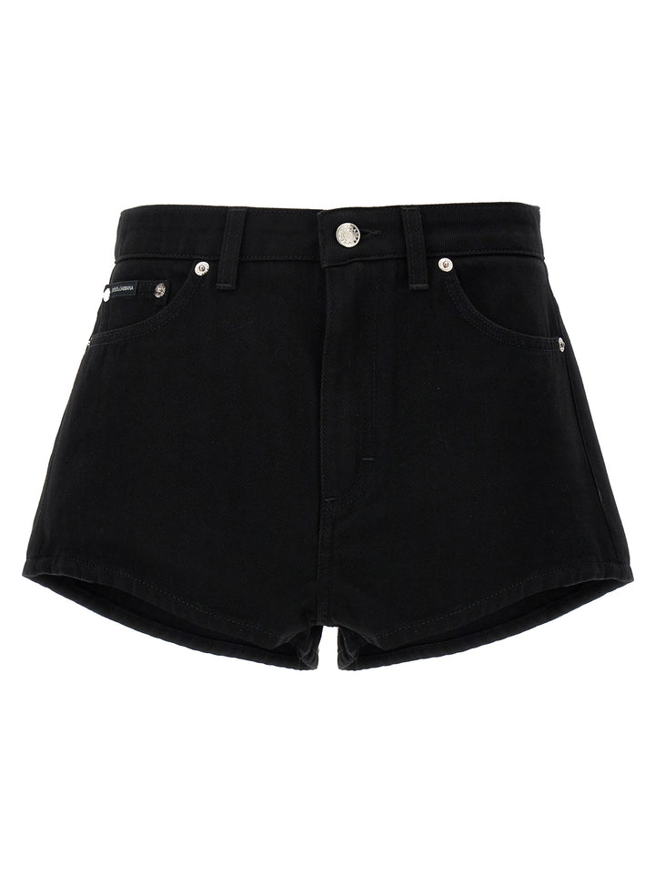 Denim Shorts Bermuda, Short Black