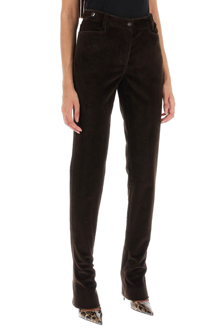 Bell Bottom Corduroy Pants - Dolce & Gabbana - Women