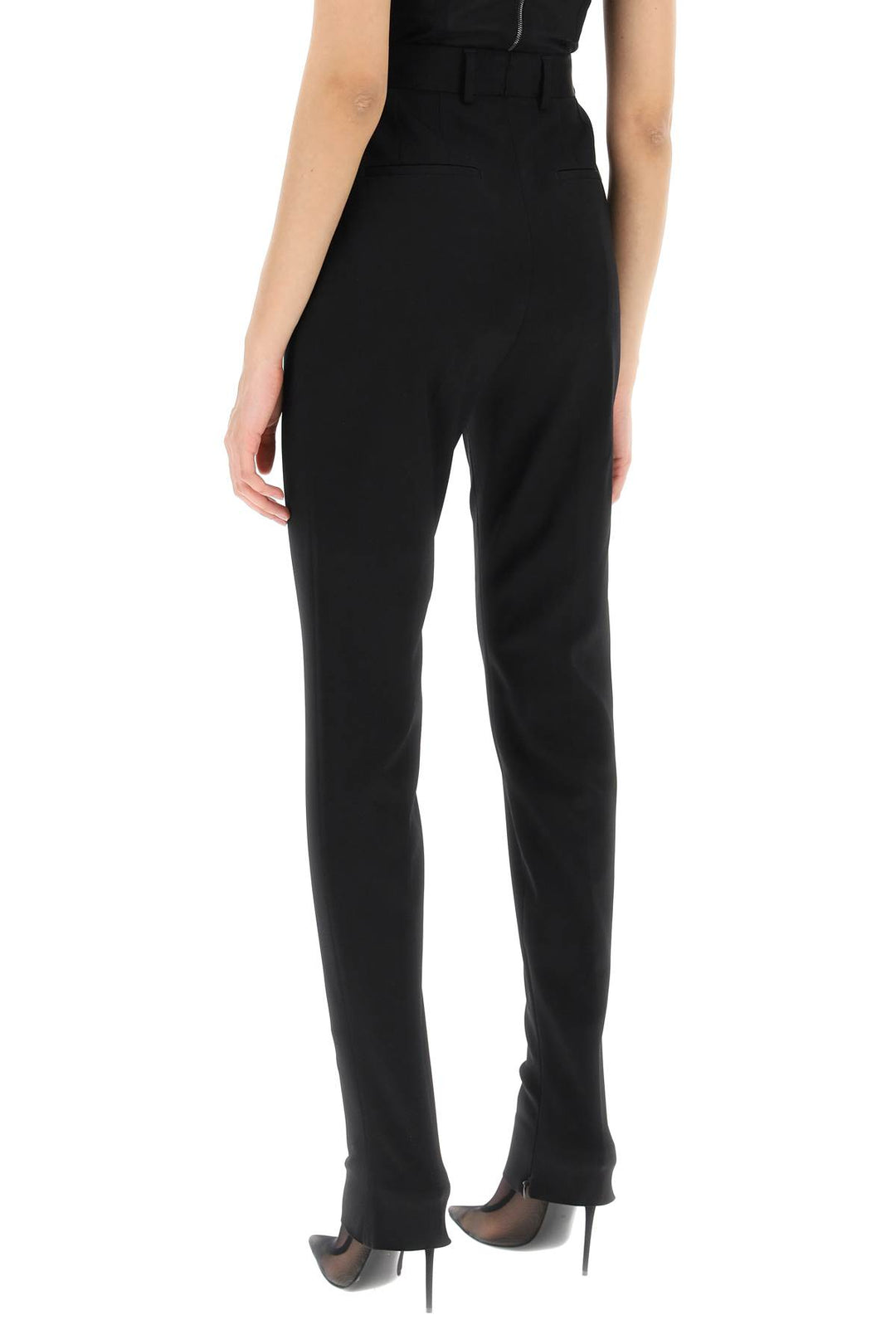 Slim Trousers With Zip Cuffs - Dolce & Gabbana - Women