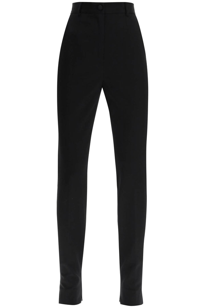 Slim Trousers With Zip Cuffs - Dolce & Gabbana - Women