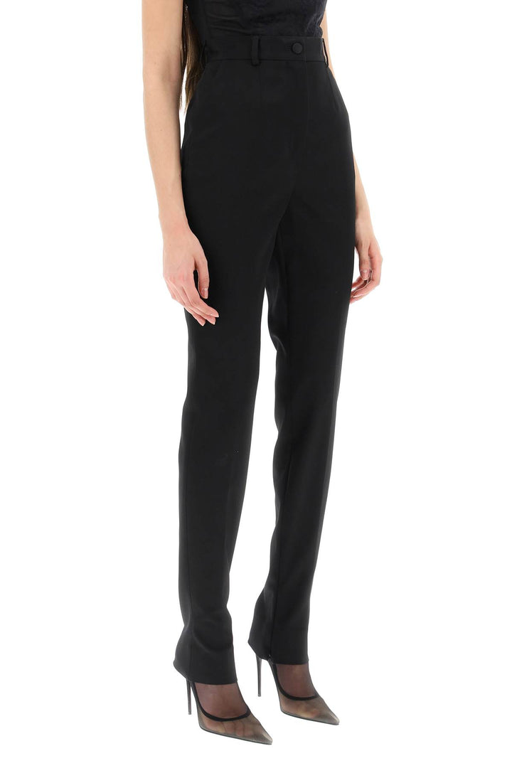 Slim Trousers With Zip Cuffs - Dolce & Gabbana - Women