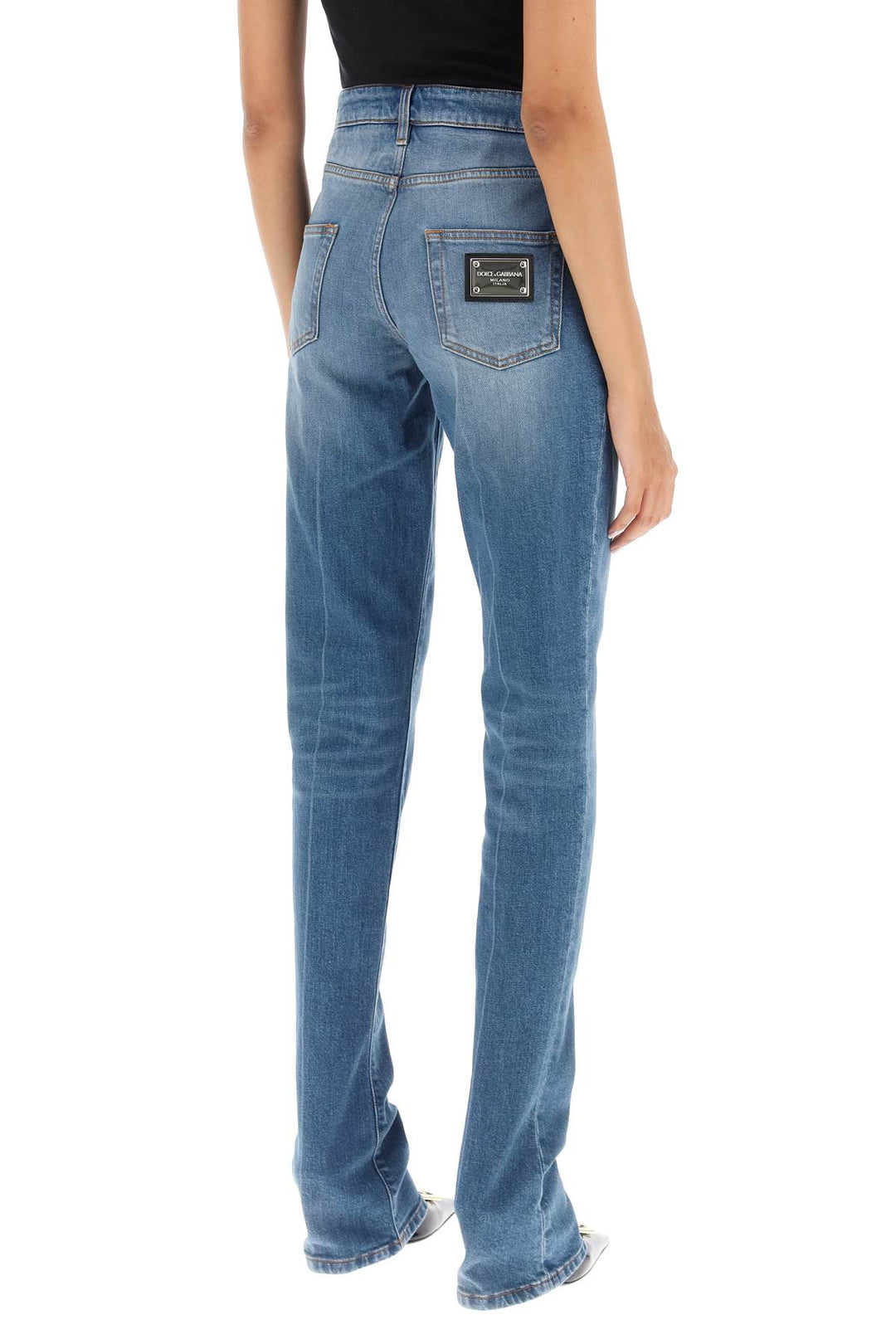 Low Rise Trumpet Jeans - Dolce & Gabbana - Women