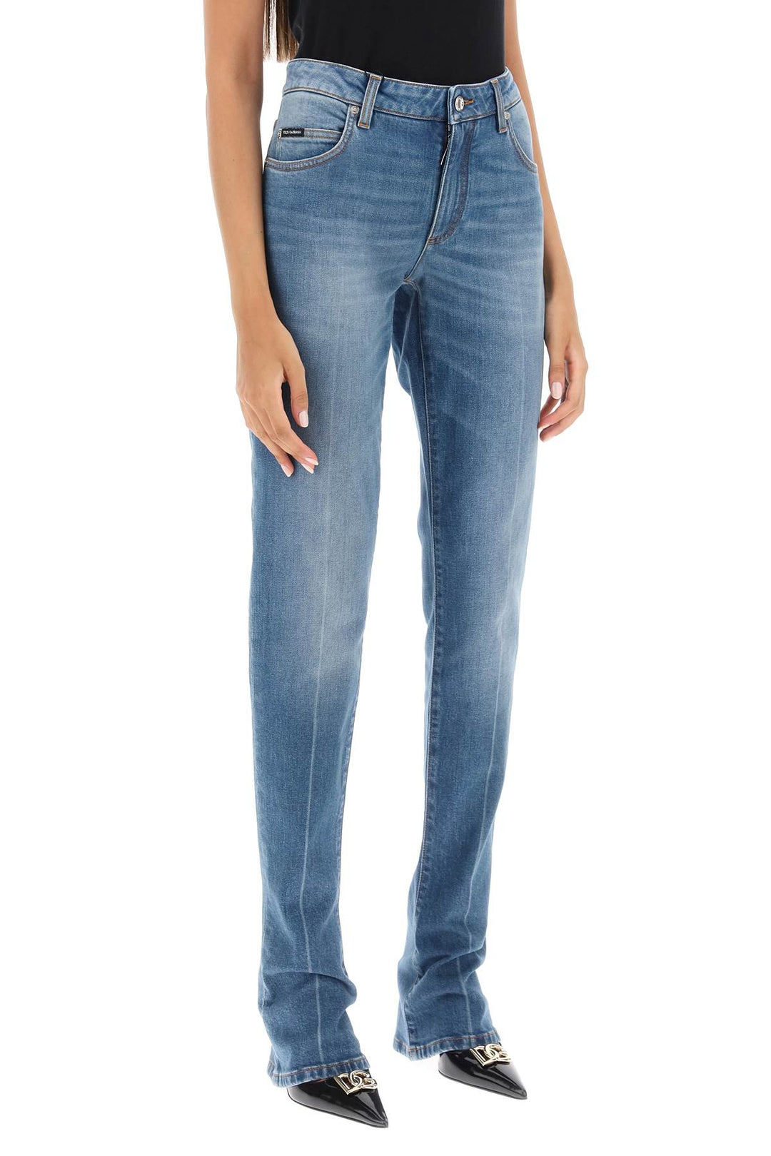 Low Rise Trumpet Jeans - Dolce & Gabbana - Women