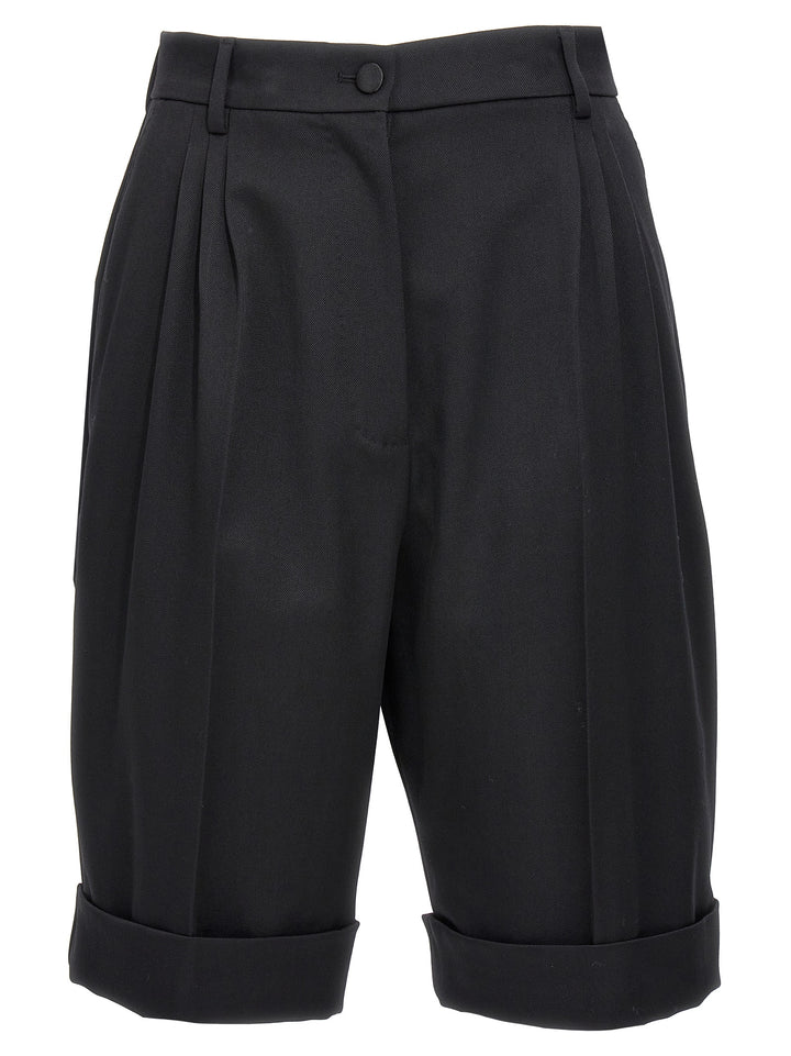 Gabardine Bermuda Shorts Bermuda, Short Black