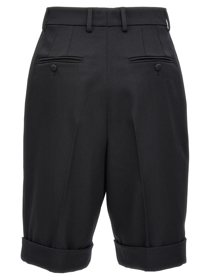 Gabardine Bermuda Shorts Bermuda, Short Black