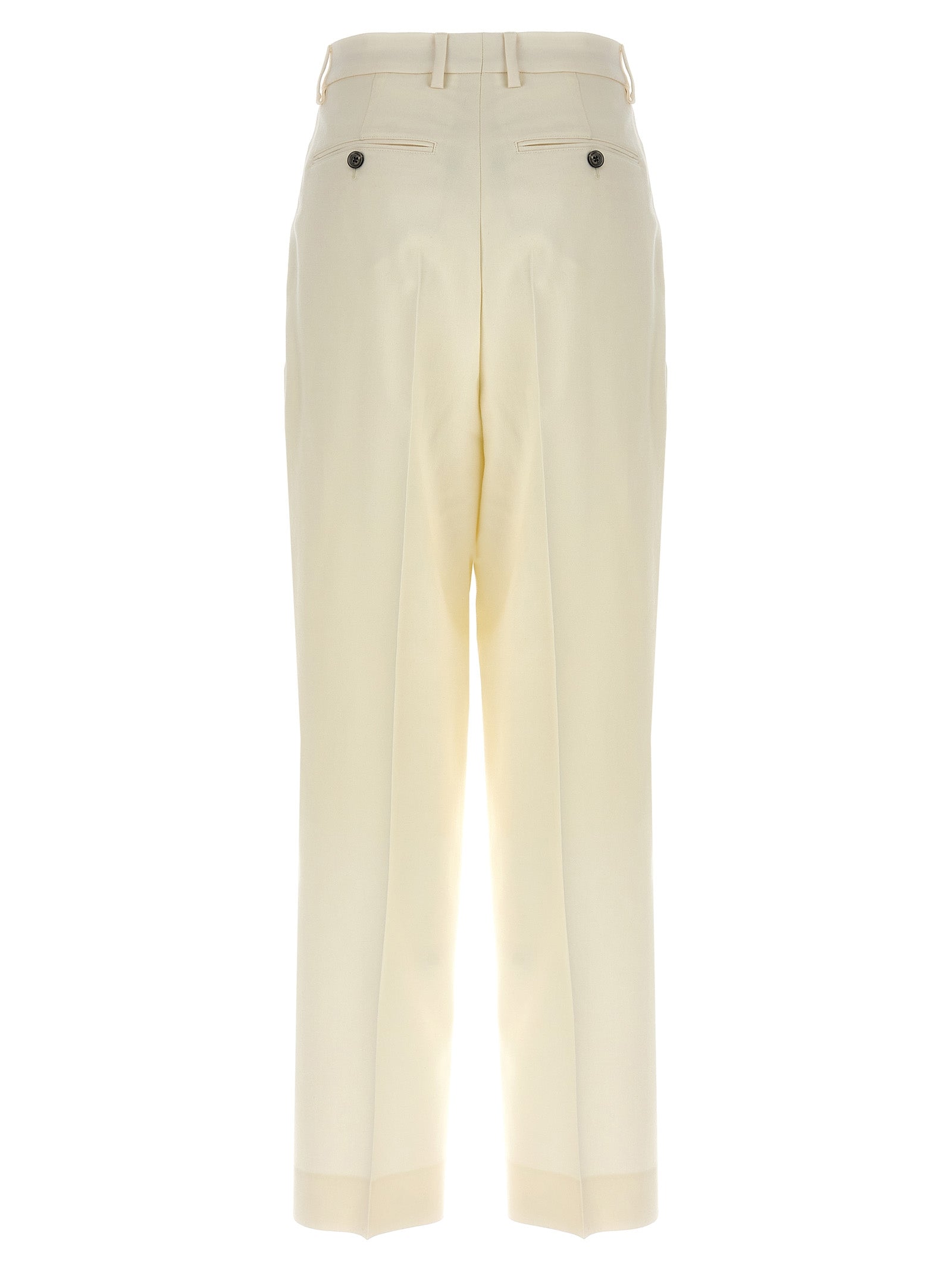 パンツ AMI PARIS Trousers pences White FTR508WV0026 Ami Paris Trousers Pences Pants White | Wanan Luxury