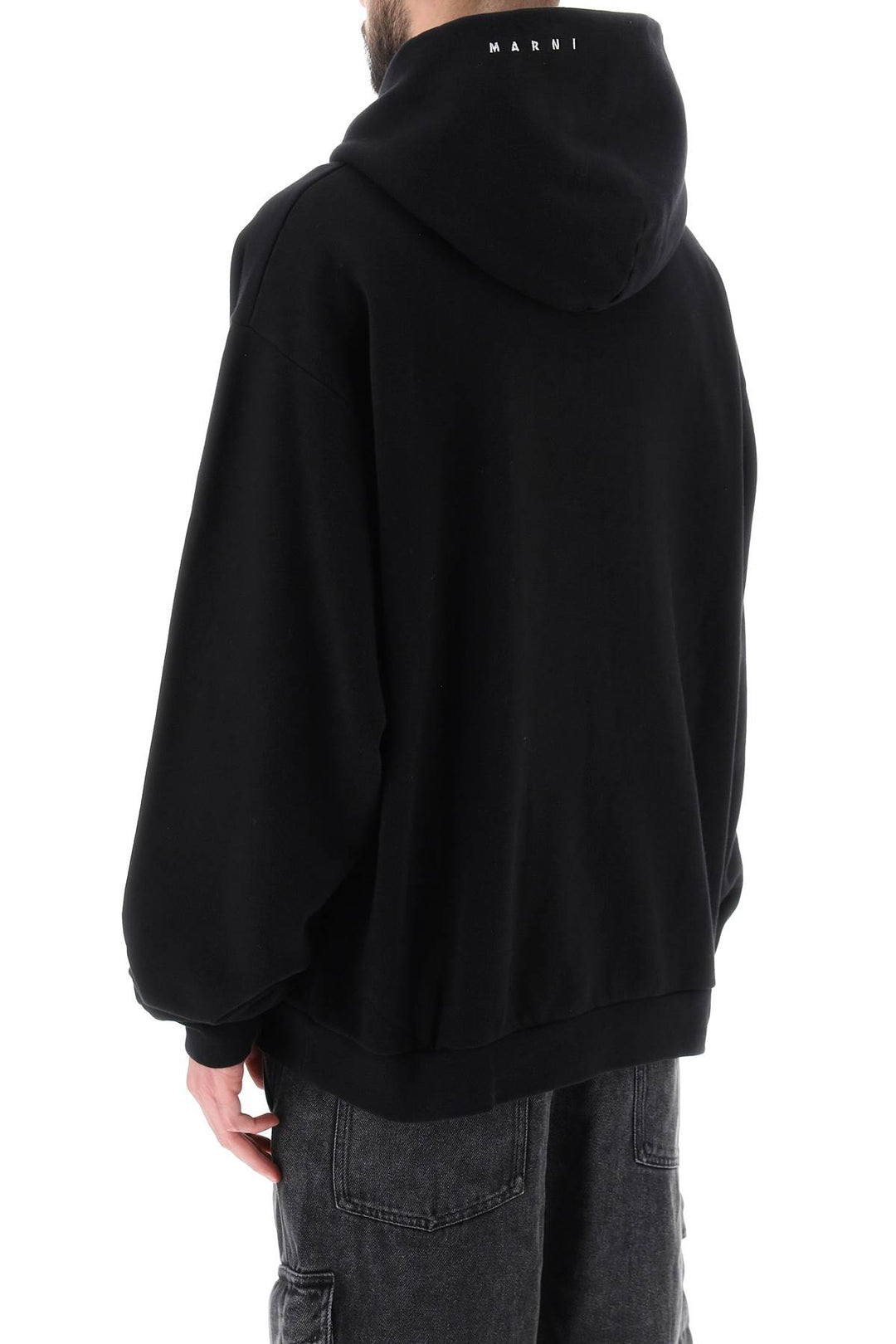 Hoodie With Slogan Print - Marni - Men