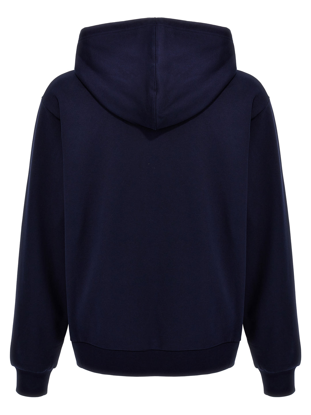 Logo Print Hoodie Sweatshirt Blue