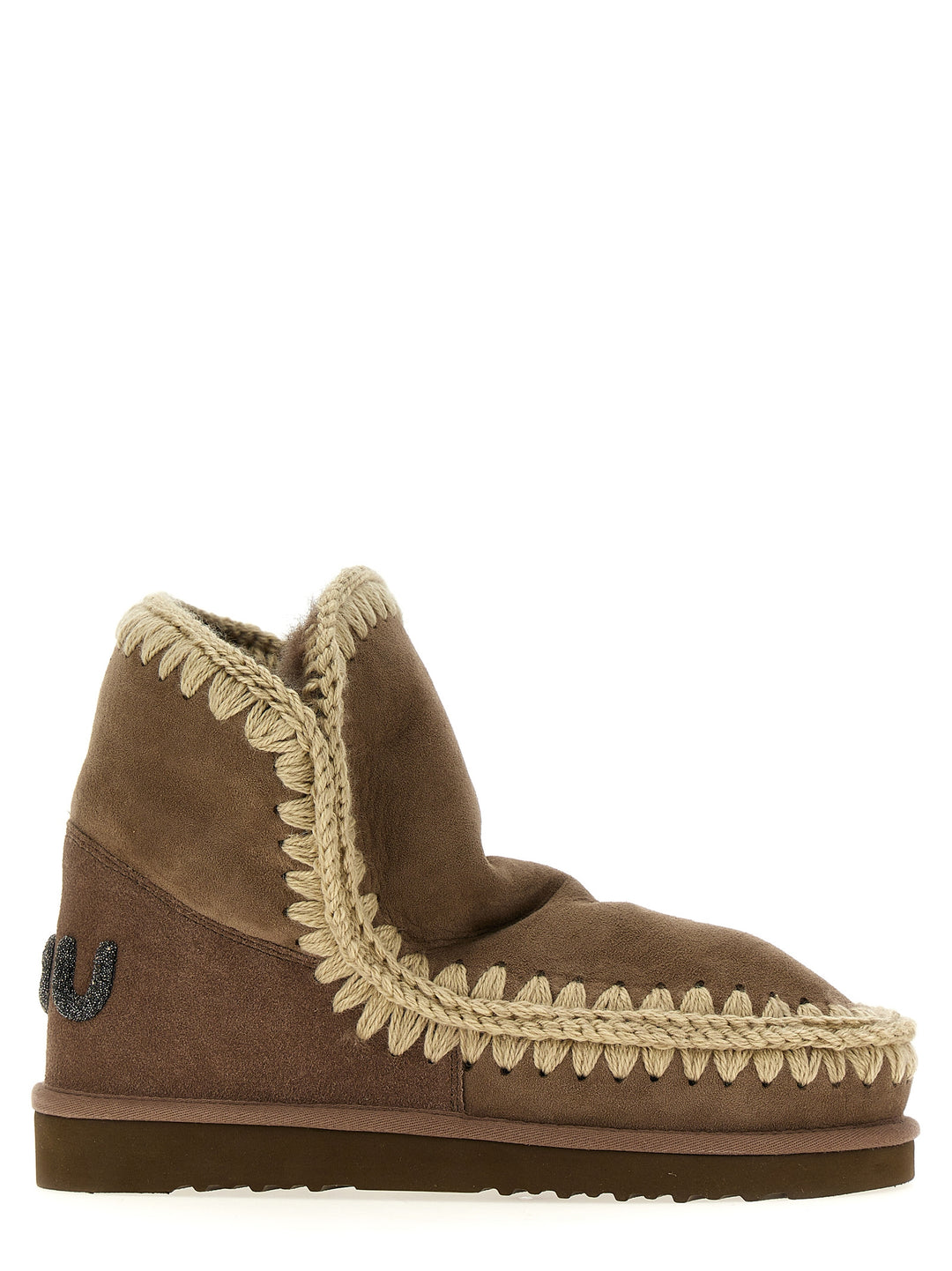 Eskimo 18 Glitter Logo Boots, Ankle Boots Beige