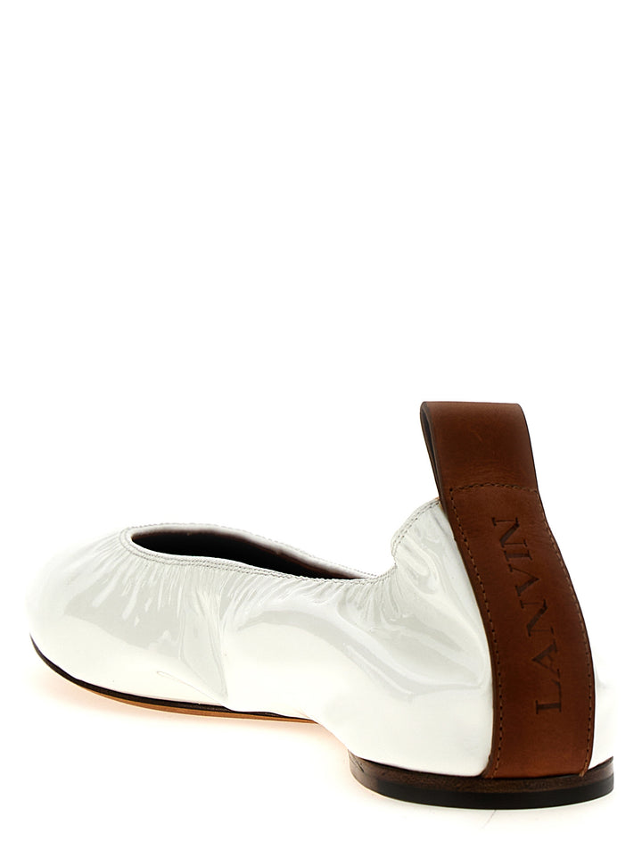 Nappa Ballet Flats Flat Shoes White